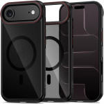 Θήκη iPhone Air Tech-Protect MagHybrid Ημιδιάφανη Σκληρή με MagSafe & TPU Bumper - Black / Red (5906302330423)