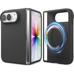 Θήκη iPhone Duo Elago Magnetic Silicone Case Premium Σιλικόνης με MagSafe - Black (ESFOLD-MSSC-BK)