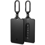 Θήκη Κλειδιού Αυτοκινήτου Tesla Spigen ‎TO243 Card Holder Σκληρή με Μπρελόκ 2 Τεμάχια - Black (ACP07175)