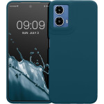 Θήκη Motorola Moto G34 - KWmobile Soft Flexible Rubber Cover Σιλικόνης - Petrol (KWM000022QS002C)