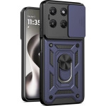 Θήκη Motorola Moto G47 / Moto G37 Techsuit CamShield Ανθεκτική με Κάλυμμα Κάμερας & Ring Holder - Blue (5949419374164)