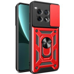 Θήκη OnePlus 12R Bodycell Armor Slide Ανθεκτική με Κάλυμμα για την Κάμερα & Μεταλλικό Ring Holder - Red (5206015080142)