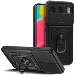 Θήκη OnePlus Nord 4 - Bodycell Armor Slide Ανθεκτική με Κάλυμμα για την Κάμερα & Μεταλλικό Ring Holder - Black (5206015078576)
