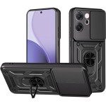 Θήκη Oppo Reno14 F / 14 FS Techsuit CamShield Ανθεκτική με Κάλυμμα για την Κάμερα & Μεταλλικό Ring Holder - Black (5949419323643)