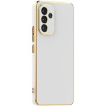 Θήκη Samsung Galaxy S24 FE Bodycell Gold Plated Σιλικόνης - White (5206015081446)