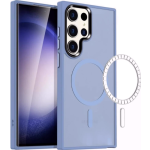 Θήκη Samsung Galaxy S24 Ultra - HappyCase Ημιδιάφανη Σκληρή με MagSafe - Matte Blue (8719246436307)