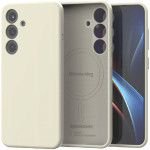 Θήκη Samsung Galaxy S25 Plus Spacecase Silicone Magnetic Case Σιλικόνης με MagSafe - Beige (5905719114206)