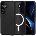 Θήκη Samsung Galaxy S25 Spacecase Hybrid Fusion Mag Ημιδιάφανη Σκληρή με MagSafe - Black (5905719114244)