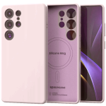 Θήκη Samsung Galaxy S25 Ultra Spacecase Silicone Magnetic Case Σιλικόνης με MagSafe - Light Purple (5905719114237)