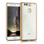 KW Θήκη Σιλικόνης Huawei P9 (38018.21) - Gold Transparent Design Fairy