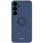 Θήκη Σιλικόνης με Μεταλλικό Μαγνητικό Ring Holder - Samsung Galaxy S24 Plus - Spacecase Silicone Ring - Blue (5905719106744)