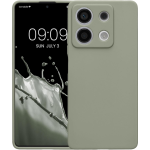 Θήκη Σιλικόνης με Πλαίσιο Κάμερας - Xiaomi Redmi Note 13 5G - KWmobile TPU Case with Camera Lens Protector - Gray Green (KWM000020LK003C)