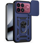 Θήκη Xiaomi Poco F9 Ultra Techsuit CamShield Ανθεκτική με Κάλυμμα για την Κάμερα & Μεταλλικό Ring Holder - Blue (5949419385511)