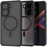 Θήκη Xiaomi Poco X7 Pro Spacecase Hybrid MagSafe Σκληρή Ημιδιάφανη με MagSafe - Black (5905719118044)