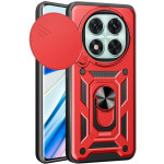 Θήκη Xiaomi Redmi Note 14 Pro 4G Bodycell Armor Slide Ανθεκτική με Κάλυμμα για την Κάμερα & Μεταλλικό Ring Holder - Red (5206015081101)