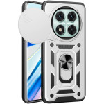 Θήκη Xiaomi Redmi Note 14 Pro 4G Bodycell Armor Slide Ανθεκτική με Κάλυμμα για την Κάμερα & Μεταλλικό Ring Holder - Silver (5206015081118)
