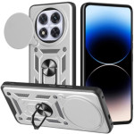 Θήκη Xiaomi Redmi Note 14 Pro Plus 5G Bodycell Armor Slide Ανθεκτική με Κάλυμμα για την Κάμερα & Μεταλλικό Ring Holder - Silver (5206015081170)