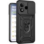 Θήκη Xiaomi Redmi Note 17 Bodycell Armor Slide Ανθεκτική με Κάλυμμα για την Κάμερα & Μεταλλικό Ring Holder - Black (5206015087783)