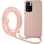 Vivid Silicone Lace - Θήκη Σιλικόνης με Λουράκι Λαιμού - Xiaomi Redmi Note 11 Pro Plus 5G - Nude (VISILACE22NUDE)