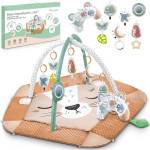 Βρεφικό Χαλάκι Δραστηριοτήτων Nukido Lion 730101 Εκπαιδευτικό Γυμναστήριο για Μωρά Δύο Όψεων 100 x 100 cm - Lion (5903890610913)