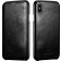 iCarer Vintage Series Curved Edge Side-Open - Δερμάτινη Θήκη iPhone X / XS - Black
