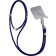 3MK EasyClip - Αποσπώμενο Λουράκι Λαιμού για Θήκες Κινητών / Smartphones - Dark Blue / Silver