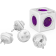 Allocacoc PowerCube Rewirable - Πολύπριζο με 5 Υποδοχές Type-F 2500W / 4 Βύσματα US/JP / EU / UK / AU/CN - Orchid Purple - 2 Έτη Εγγύηση