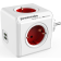 Allocacoc PowerCube Original USB - Πολύπριζο με 4 Υποδοχές Type-F 3680W - 2 x USB-A 10.5W - Boston Red - 2 Έτη Εγγύηση