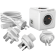 llocacoc PowerCube Rewirable USB - Πολύπριζο με 4 Υποδοχές Type-F 2500W / 2 x USB-A 10.5W / 3 x Βύσματα US / UK / AU & 1 x Καλώδιο IEC EU 100cm - Trolley Grey - 2 Έτη Εγγύηση