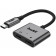 Αντάπτορας Buddi Ease Type-C (Male) σε 1 x Type-C Ήχου (Female) / 1 x Type-C 60W (Female) 5 Έτη Εγγύηση Grey