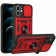 Bodycell Armor Slide - Ανθεκτική Θήκη Apple iPhone 11 με Κάλυμμα για την Κάμερα & Μεταλλικό Ring Holder - Red
