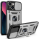 Bodycell Armor Slide - Ανθεκτική Θήκη Apple iPhone 13 με Κάλυμμα για την Κάμερα & Μεταλλικό Ring Holder - Silver