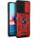 Bodycell Armor Slide - Ανθεκτική Θήκη Xiaomi Redmi Note 10 / Note 10S με Κάλυμμα για την Κάμερα & Μεταλλικό Ring Holder - Red