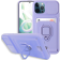 Bodycell Multifunction - Ανθεκτική Θήκη Apple iPhone 12 / 12 Pro με Λουράκι Λαιμού / Κάλυμμα Κάμερας / Ring Holder / Υποδοχή Κάρτας - Purple