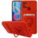 Bodycell Multifunction - Ανθεκτική Θήκη Samsung Galaxy A21s με Λουράκι Λαιμού / Κάλυμμα Κάμερας / Ring Holder / Υποδοχή Κάρτας - Red