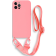 Bodycell Θήκη Σιλικόνης με Λουράκι Λαιμού - Apple iPhone 12 Pro - Pink