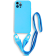Bodycell Θήκη Σιλικόνης με Λουράκι Λαιμού - Apple iPhone 13 Pro Max - Blue