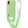 Bodycell Θήκη Σιλικόνης με Λουράκι Λαιμού - Samsung Galaxy A01 - Green