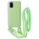 Bodycell Θήκη Σιλικόνης με Λουράκι Λαιμού - Samsung Galaxy A41 - Green