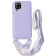 Bodycell Θήκη Σιλικόνης με Λουράκι Λαιμού - Samsung Galaxy A42 5G - Violet
