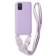 Bodycell Θήκη Σιλικόνης με Λουράκι Λαιμού - Samsung Galaxy A71 - Violet
