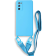Bodycell Θήκη Σιλικόνης με Λουράκι Λαιμού - Samsung Galaxy S20 FE - Light Blue