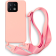 Bodycell Θήκη Σιλικόνης με Λουράκι Λαιμού - Xiaomi 13 Pro - Pink 