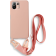 Bodycell Θήκη Σιλικόνης με Λουράκι Λαιμού - Xiaomi 11 Lite 5G NE / Mi 11 Lite - Pink 