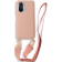 Bodycell Θήκη Σιλικόνης με Λουράκι Λαιμού - Xiaomi Mi 11i / Poco F3 - Pink