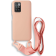 Bodycell Θήκη Σιλικόνης με Λουράκι Λαιμού - Xiaomi Redmi 10 / Redmi 10 2022 - Pink
