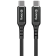 Crong Armor Link - Καλώδιο Φόρτισης και Μεταφοράς Δεδομένων Type-C σε Type-C - 25cm - 60W - Black