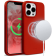 Crong Color Magnetic Θήκη MagSafe Premium Σιλικόνης Apple iPhone 13 Pro Max - Red