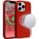 Crong Color Magnetic Θήκη MagSafe Premium Σιλικόνης Apple iPhone 13 Pro - Red