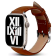 Crong Noble Band - Δερμάτινο Λουράκι Apple Watch SE/10/9/8/7/6/5/4 (42/41/40mm) - Mokka